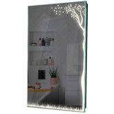 Specchio LED Verticale | Controllo tramite interruttore a muro | Luce bianca neutra - Reyze Serie Good Vibes Modello 8